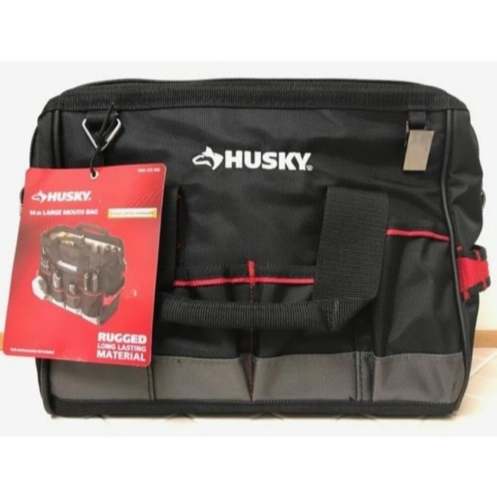 Husky 14 in. Large Mouth Tool Bag